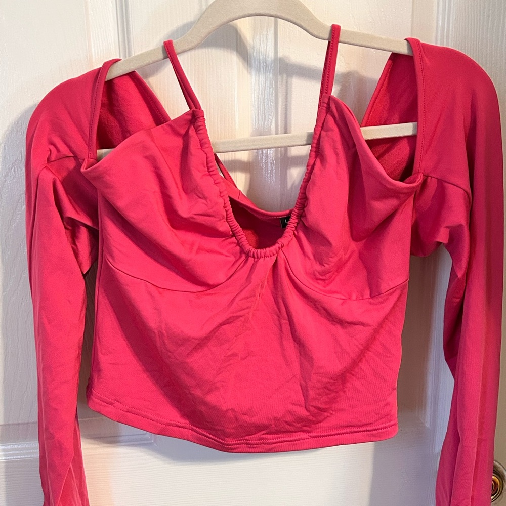 AMAZON size LARGE going out top hot pink
